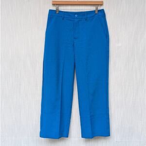Acne Studios Bright Blue High-rise Chino Ankle Trouser Pants, size FR38/US6